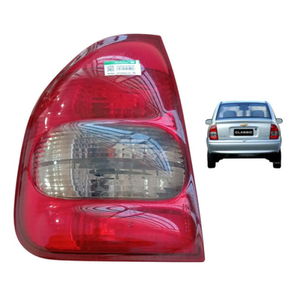Lanterna Traseira Esquerda Gm Corsa Classic 2000 2001 A 2010 Esquerdo/motorista Vermelho
