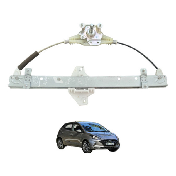 Máquina De Vidro Manual Traseira Direita Hb20 2013 A 2019