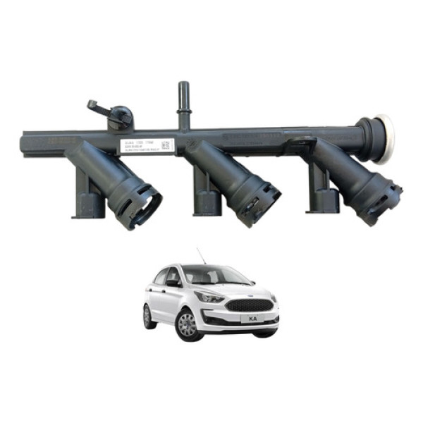 Flauta Bico Injeção Ford Ka 1.0 3cc 2015 A 2021 Original