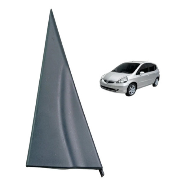 Moldura Interna Porta Traseira Esquerda Honda Fit 2003/2008 Preto