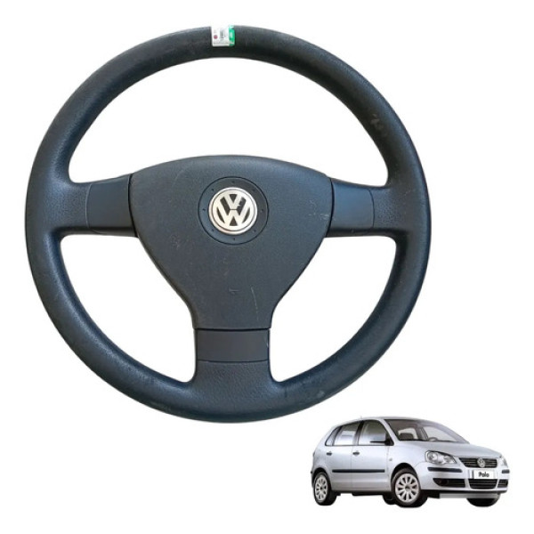 Volante Motorista Vw Polo Fox Golf 2000 A 2012 Original Preto