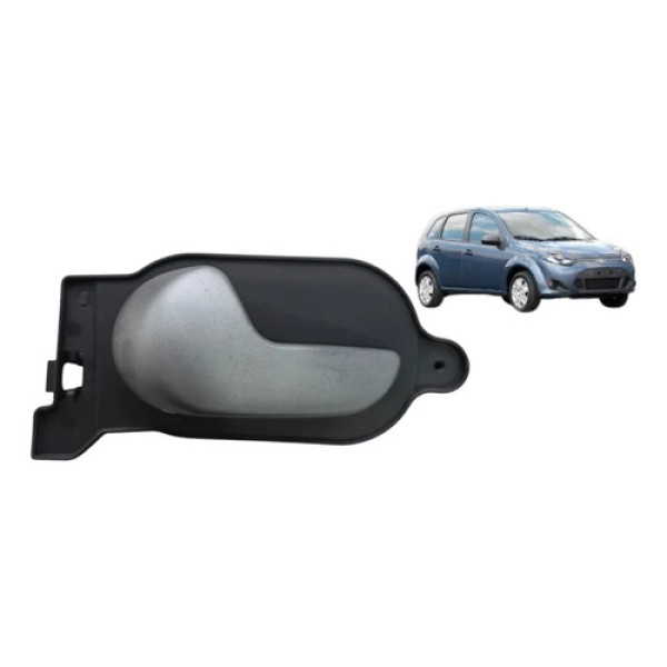 Maçaneta Interna Porta Dianteira Ou Traseira Esquerda Fiesta Preto Dianteira