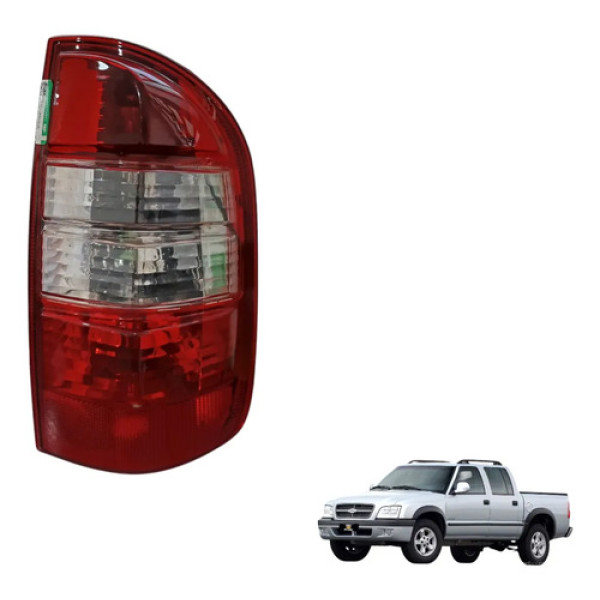 Lanterna Traseira Direita Chevrolet S10 2006 A 2011  Direito/passageiro Vermelho