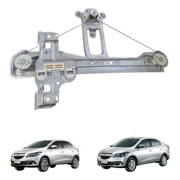 Máquina Vidro Traseira Esquerda Gm Onix Prisma 2013 A 2019