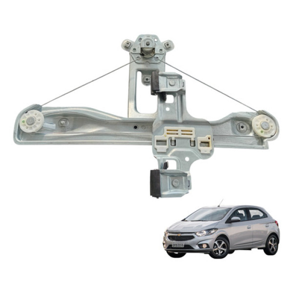 Máquina Vidro Manual Traseira Esq Gm Onix Prisma 2013 A 2021