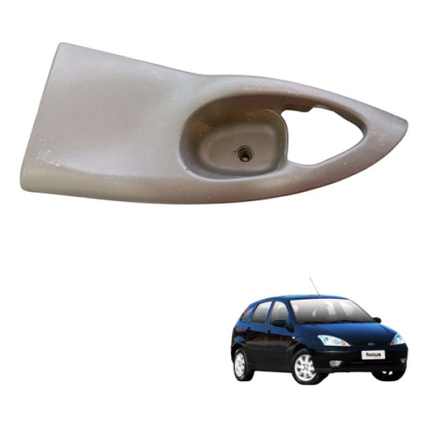 Moldura Maçaneta Interna Tras Esq Ford Focus 2001 A 2008  Preto Traseira