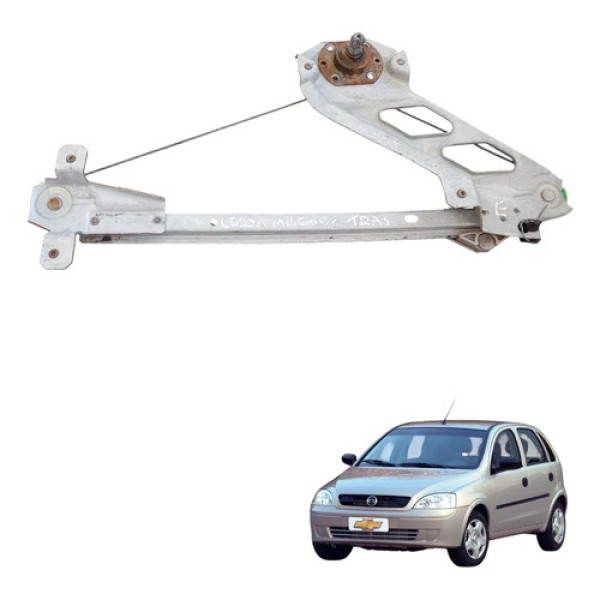 Máquina Vidro Traseira Esquerda Chevrolet Corsa 1999 A 2014