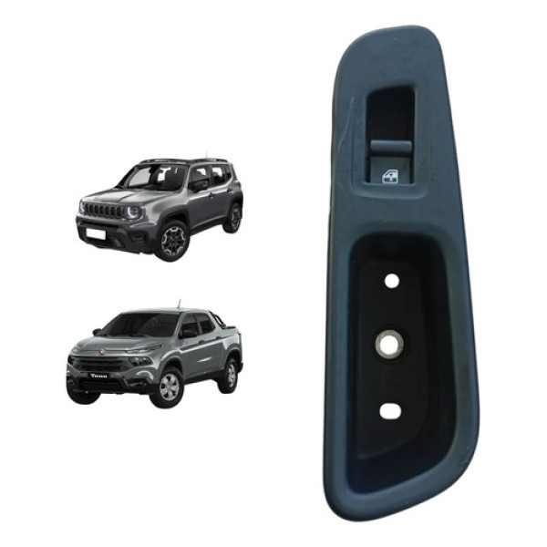 Moldura Botão Vidro Tras Direito Renegade Toro 2016 A 2021