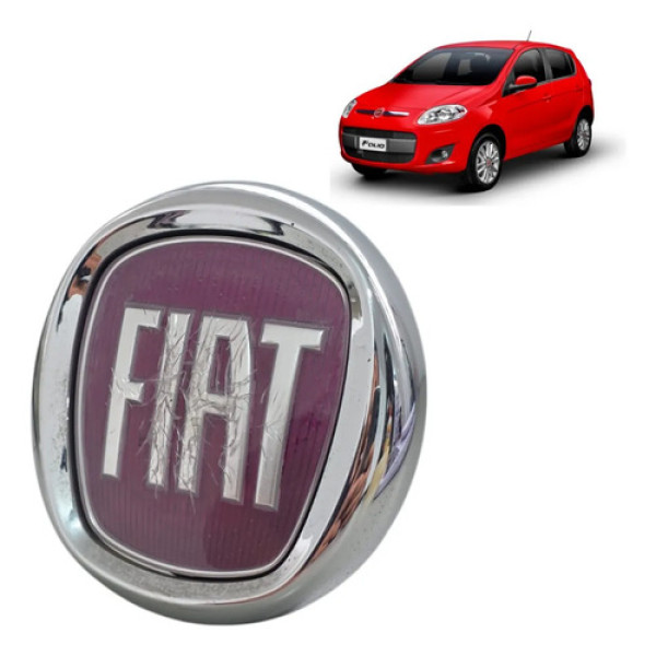 Botão Emblema Mala Fiat Palio Attactive 2014 A 2017 Original