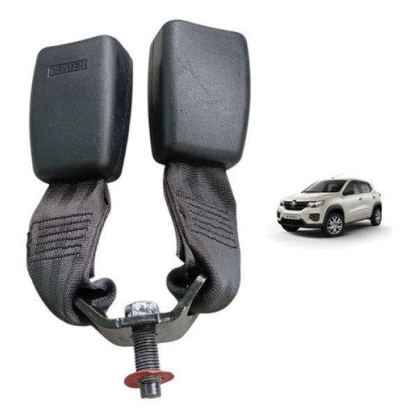 Fecho Duplo Cinto Traseiro Central Renault Kwid 2018 A 2022
