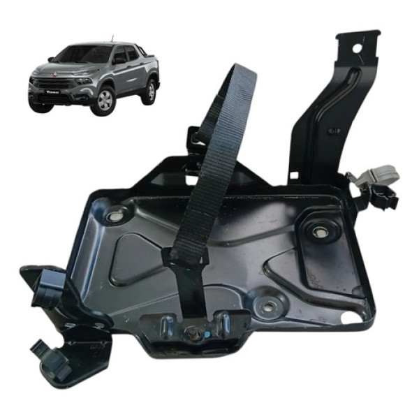 Suporte Da Bateria Fiat Toro 2016 A 2021 Original Preto Preto