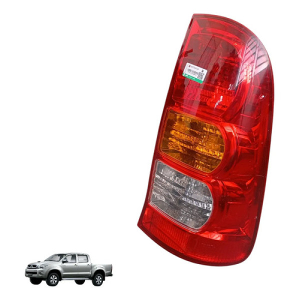 Lanterna Traseira Direita Toyota Hilux 2005 A 2014 Original Direito/passageiro Vermelho