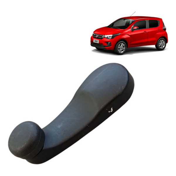 Maçaneta Manivela Vidro Porta Argo Mobi Cronos Preto