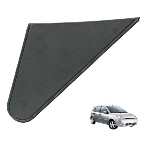 Moldura Retrovisor Direito Fiesta 2003 A 2007 Original Preto Preto