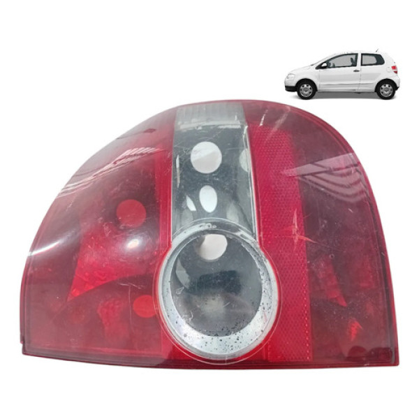 Lanterna Traseira Direita Vw Fox 2003 A 2010 Esquerdo Esquerdo/motorista Vermelho