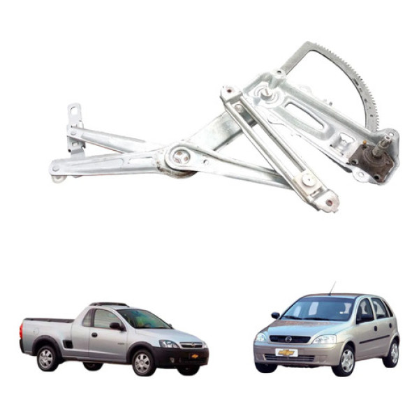 Maquina Vidro Diant Esq Chevrolet Corsa Montana 2002 A 2011