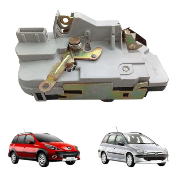 Fechadura Elét Tras Direita Peugeot 206 207 Sw 2005 A 2013