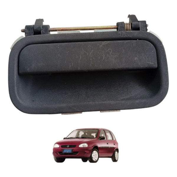 Maçaneta Externa Traseira Esquerda Gm Corsa 1994 A 2001 Preto Traseira