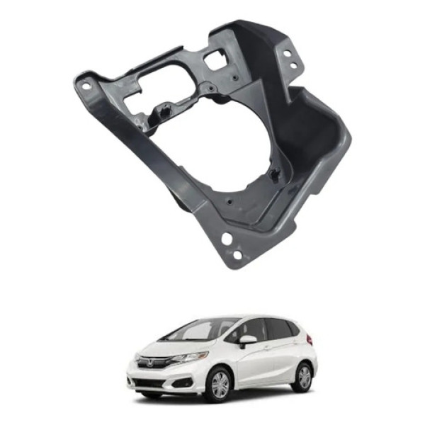 Suporte Farol De Milha Lado Direito Honda Fit 2018 A 2020 Preto