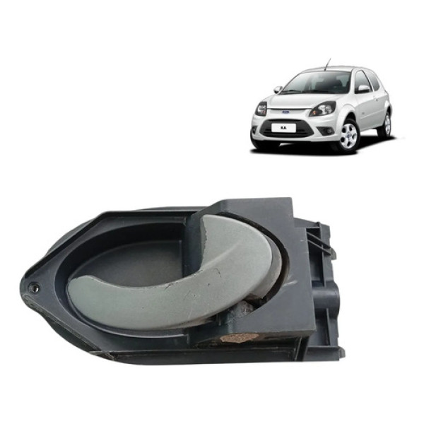 Maçaneta Interna Direita Ford Ka 2008 A 2013 Preto Dianteira/traseira