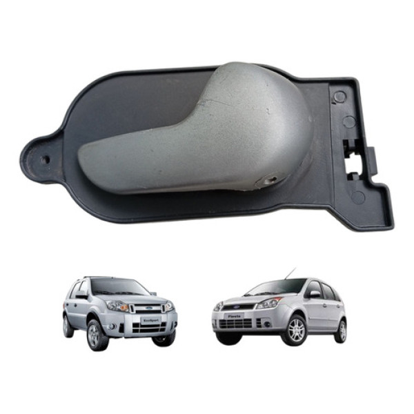 Maçaneta Interna Direita Ford Ecosport Fiesta 2003 A 2014 Cinza-escuro Dianteira/traseira
