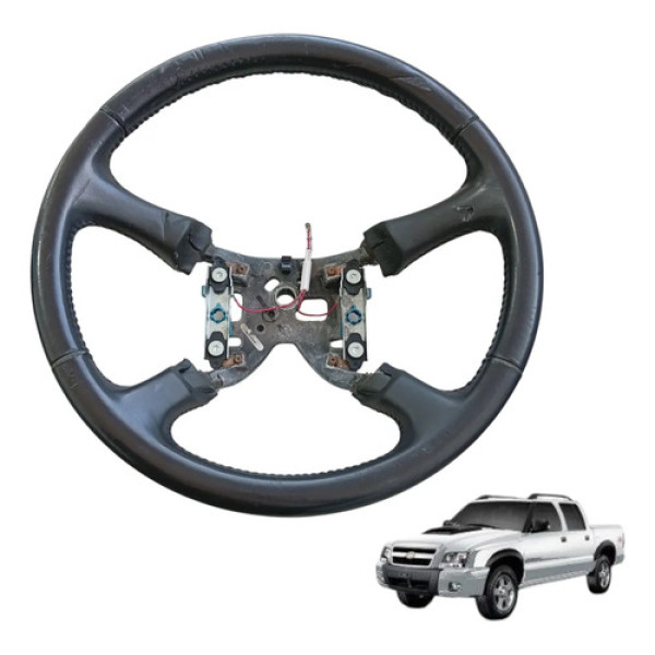 Volante Motorista Gm S10 2008 A 2011 Original Cinza-escuro