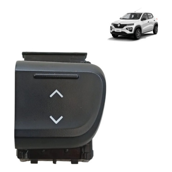 Botão De Vidro Eletrico Renault Kwid Direito  Fundo Marron