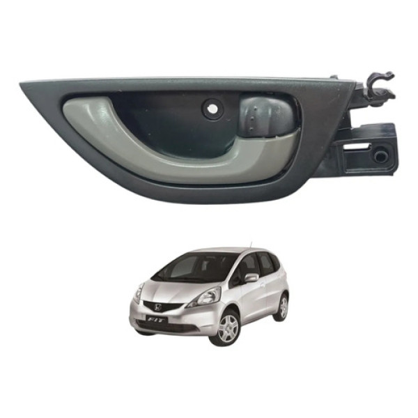 Maçaneta Interna Diant/tras Direita Honda Fit 2009 A 2014 Preto Dianteira/traseira