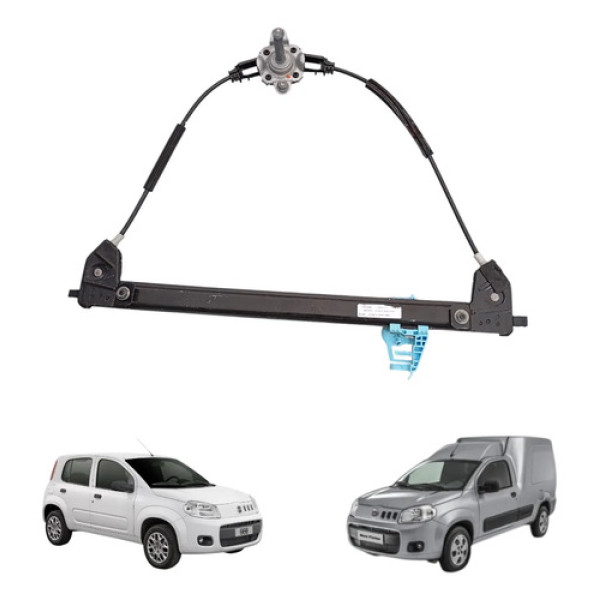 Máquina Vidro Diant Esquerdo Fiat Uno Fiorino 2011 A 2020