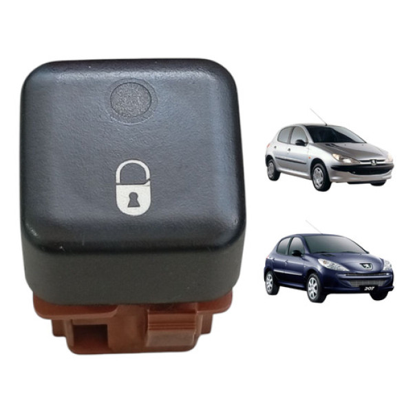 Botão Interruptor Trava Porta Peugeot 206 207 2003 A 2014