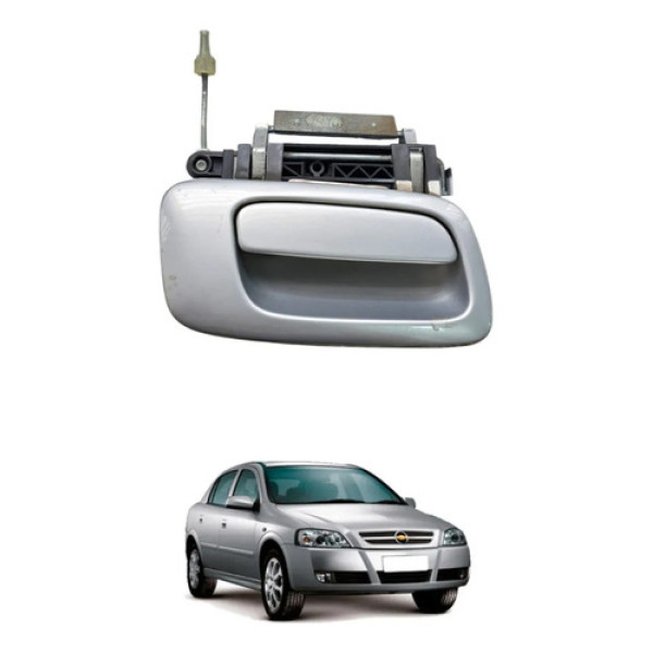 Maçaneta Externa Diant/tras Lado Direito Gm Astra 98/11 Prata Dianteira/traseira