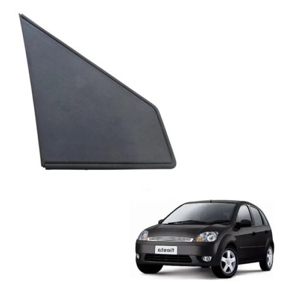 Moldura Acabamento Ext Paralama Retrovisor Fiesta 08 10 Ld Preto