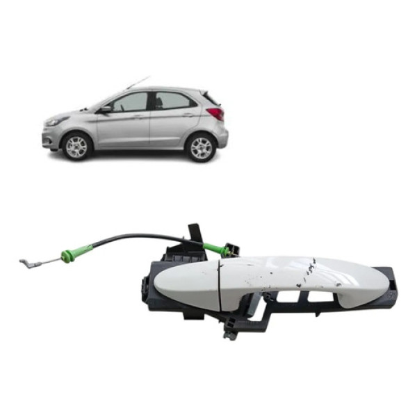 Maçaneta Externa Dianteira Direita Ford Ka Ano 2015 A 2020 Branco