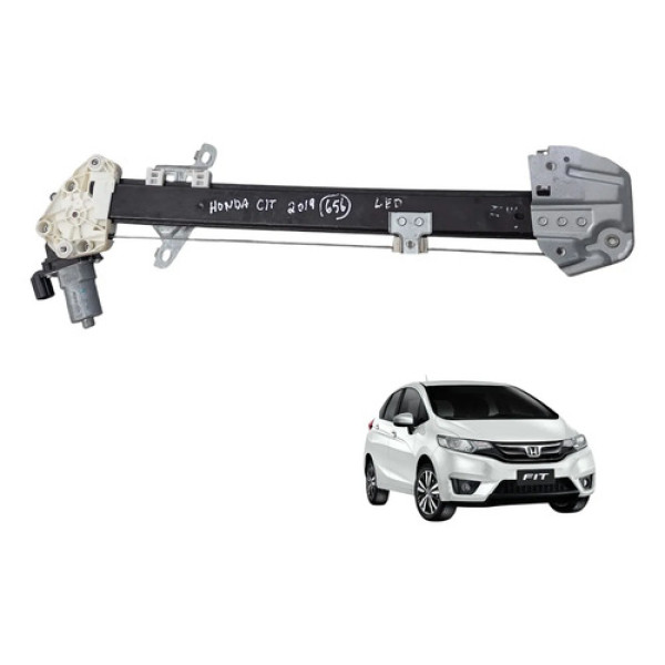 Máquina Vidro Dianteiro Esquerdo Honda Fit 2015 A 2021