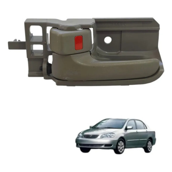 Maçaneta Puxador Interna Esquerda Toyota Corolla 2003/2007 Cinza Dianteira/traseira