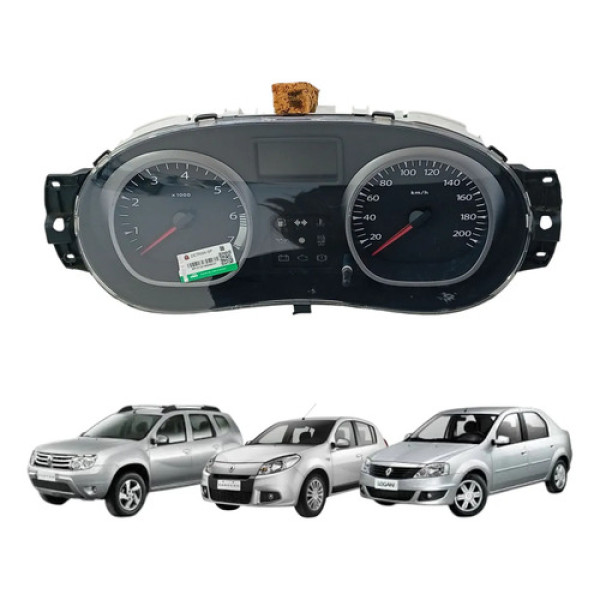 Painel Instrumentos Renault Logan Sandero Duster 2012 A 2015 Preto