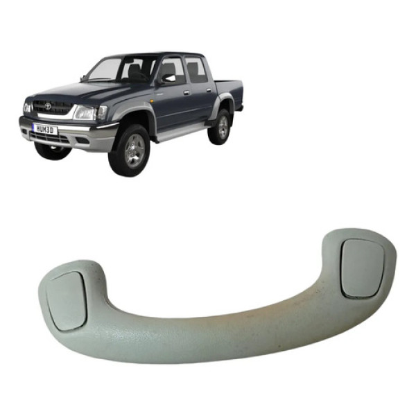 Pqp Alça Teto Dianteira Toyota Hilux 2005 A 2015 Cinza
