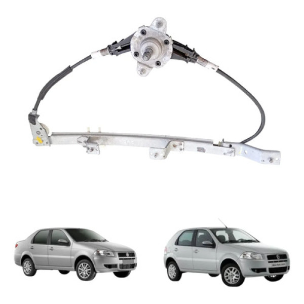 Máquina Vidro Traseira Esquerda Fiat Palio Siena 2005 A 2012