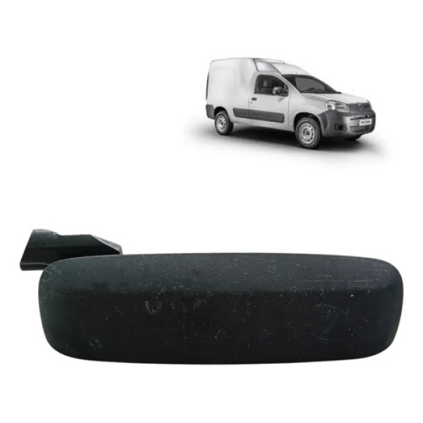 Maçaneta Externa Direita Fiat Fiorino Novo Uno Original Preto Dianteira