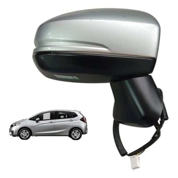Retrovisor Elétrico Direito Sem Pisca Honda Fit 2015 A 2021