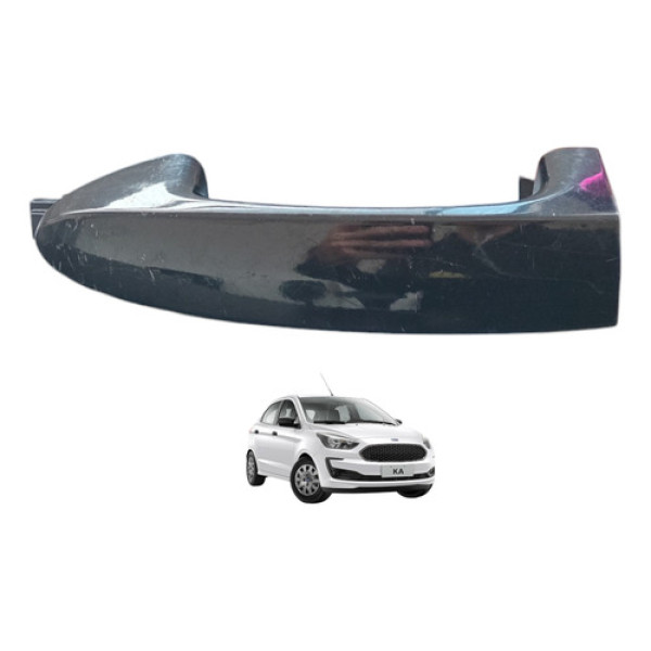 Puxador Maçaneta Externo Ford Ka Ecosport Fiesta 2013 A 2020 Preto Dianteira/traseira