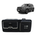 Entrada Usb Auxiliar Jeep Renegade  2015 Á 2021 Preto