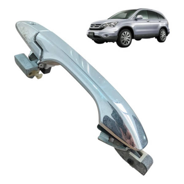 Maçaneta Externa Dianteira Esq Honda Crv 2011 Cinza L/d Cinza Dianteira