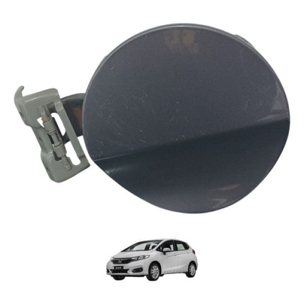 Portinhola Tampa Tanque Honda Fit 2015 A 2020 Cinza 2015 Cinza 2015