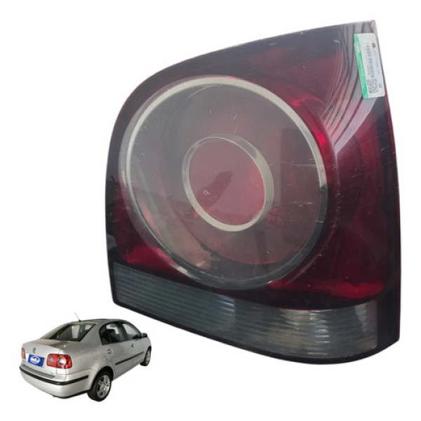 Lanterna Traseira Volkswagen Polo 2007 A 2011 Original  Direito/passageiro Vermelho