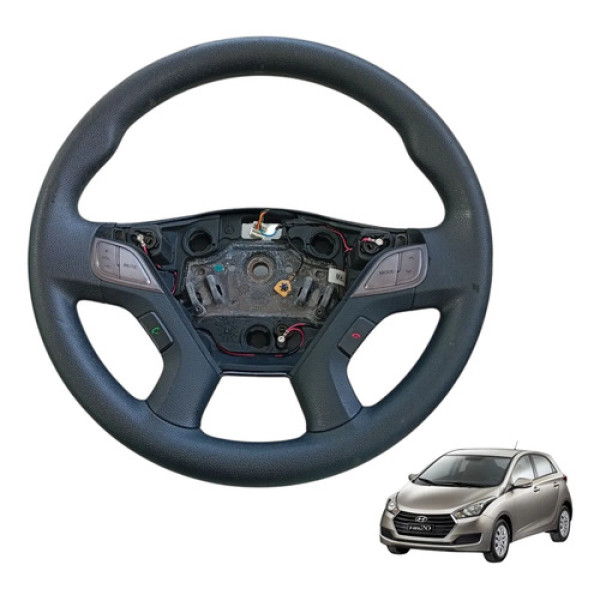 Volante Motorista Hyundai Hb20 2012 A 2019 Original Preto