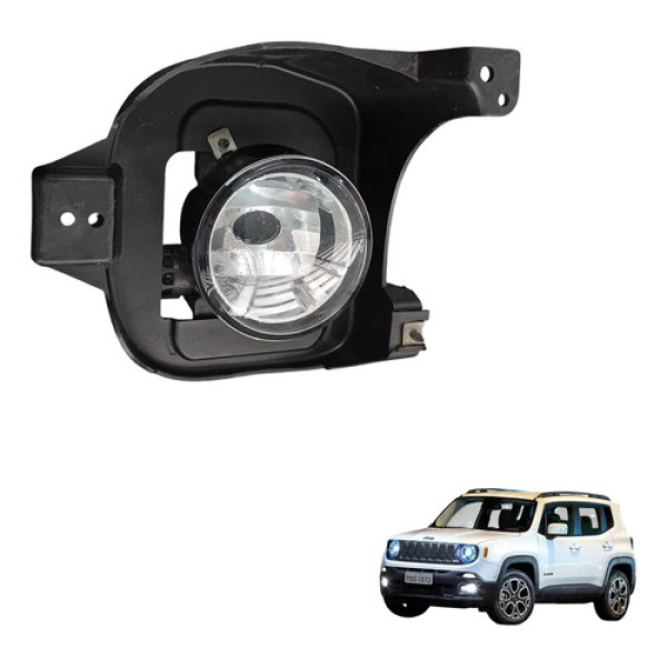 Farol Milha Esquerdo Jeep Renegade 2015 A 2019 Original  Transparente