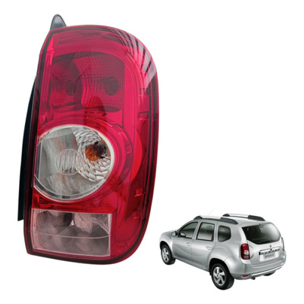 Lanterna Traseira Direita Duster 2014 2013 2012 Bicolor  Direito/passageiro Vermelho