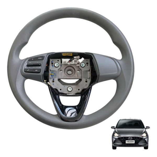 Volante Comandos Hyundai Hb20 2020 A 2024 Br256100r1010mdg Cinza