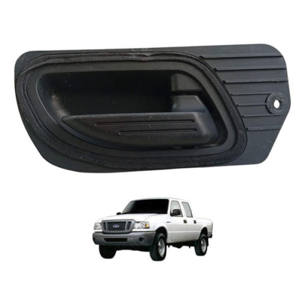 Maçaneta Interna Direita Ford Ranger 2006 A 2012 Original  Preto Dianteira/traseira